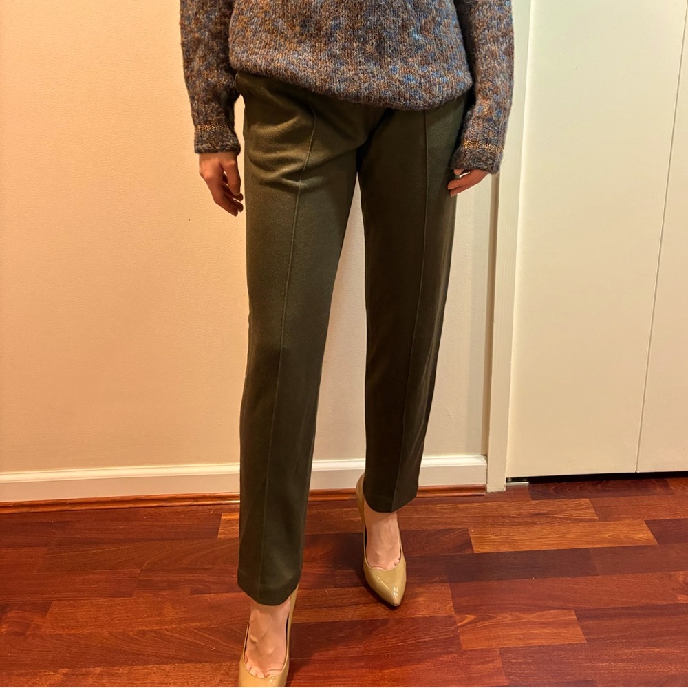 Aritzia wool straight let pants
